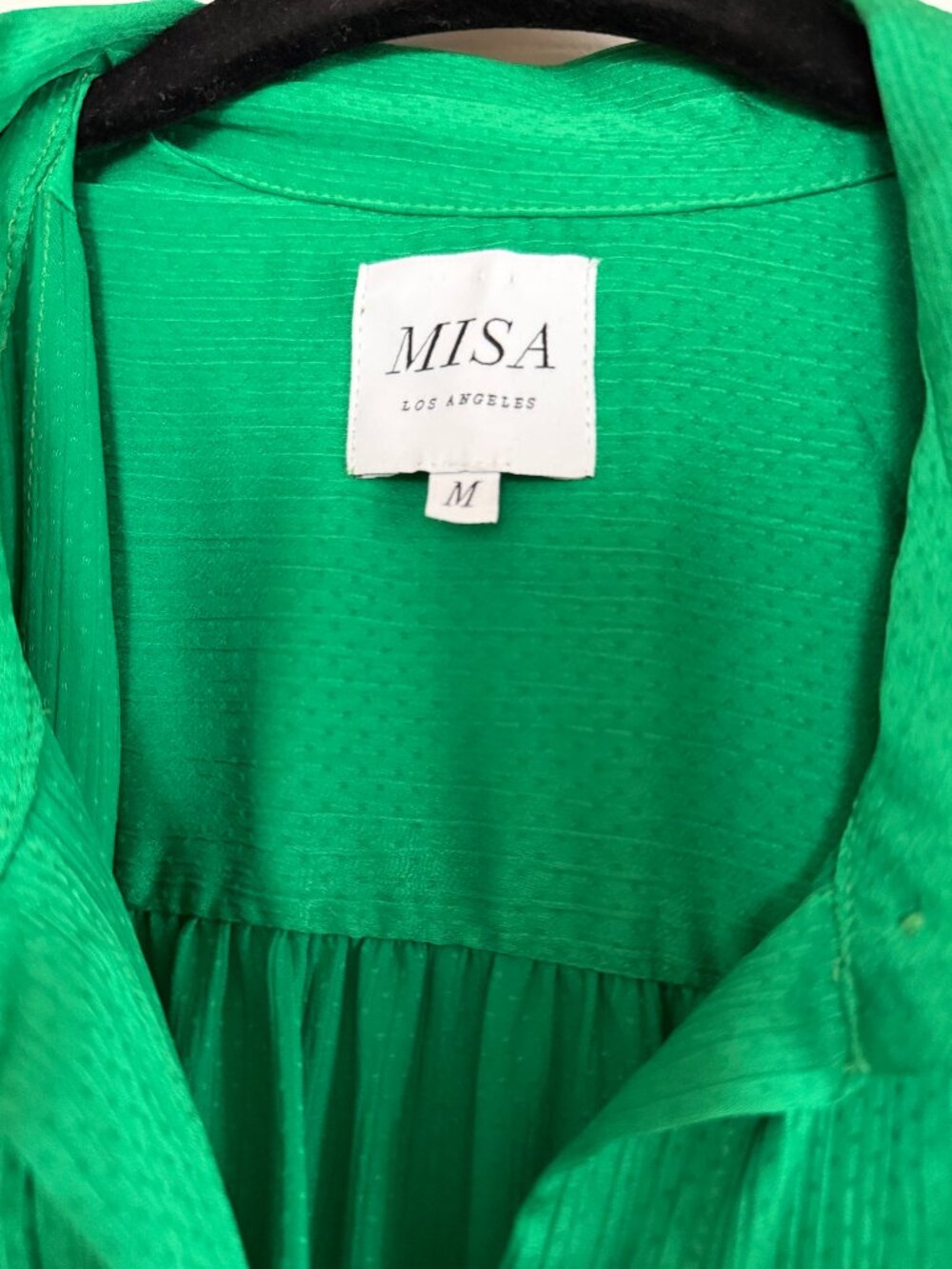 MISA Medium Kelly Green Dress